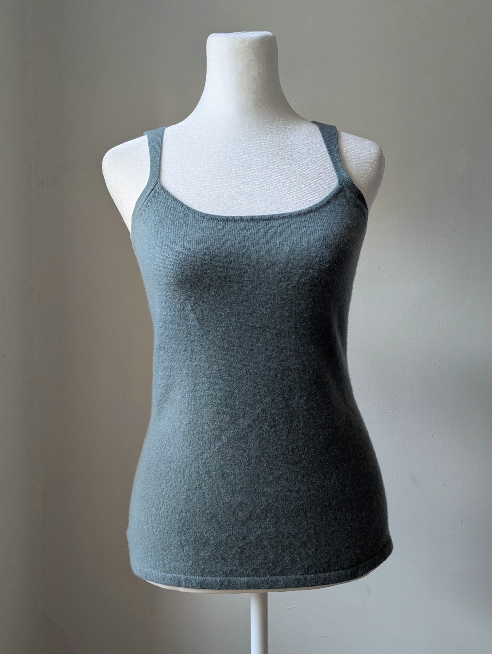 Magaschoni Cashmere Blend Greenish Gray Camisole Tank Top Size S